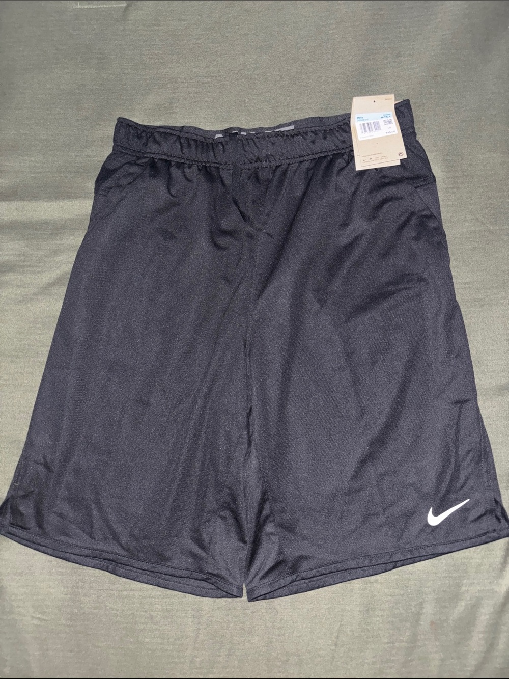 Nike Mens Medium Tall Black Training Shorts